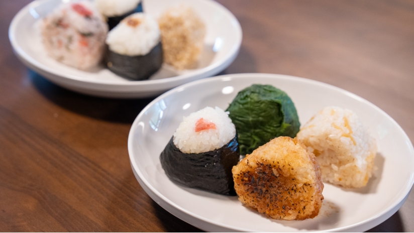 地元米「ゆきむすび」を使ったおにぎり